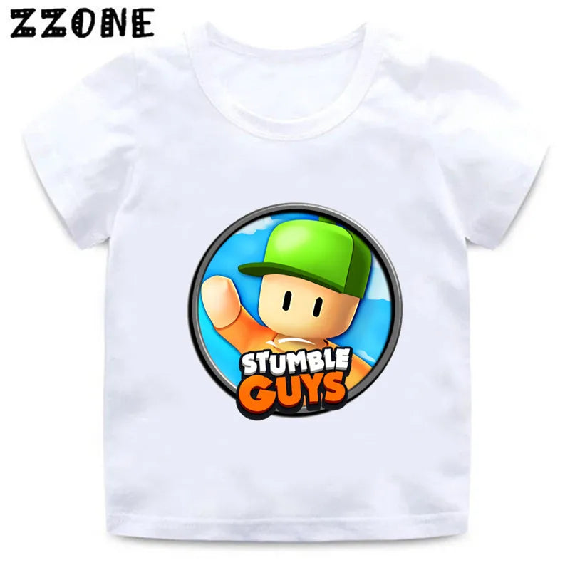 Peris Gems  HKP5851E / 3T Stumble Guys Videogame Graphic T-shirts for Kids SHEIN Amazon Temu