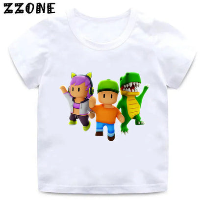 Peris Gems  HKP5851H / 3T Stumble Guys Videogame Graphic T-shirts for Kids SHEIN Amazon Temu