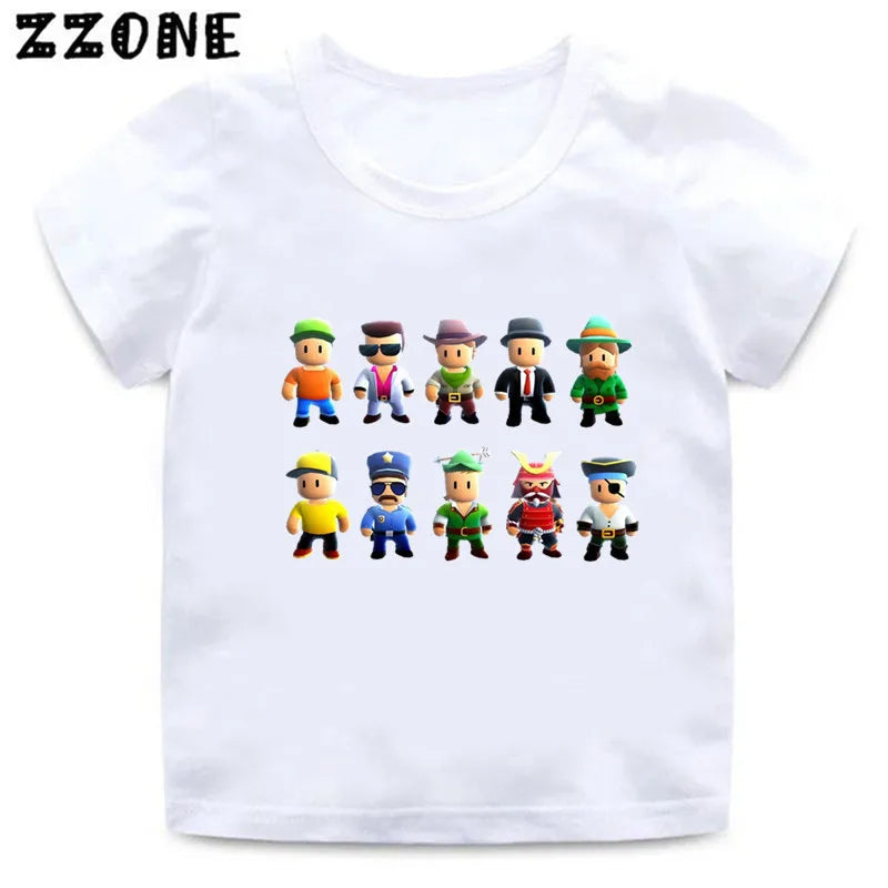 Peris Gems  HKP5851J / 3T Stumble Guys Videogame Graphic T-shirts for Kids SHEIN Amazon Temu