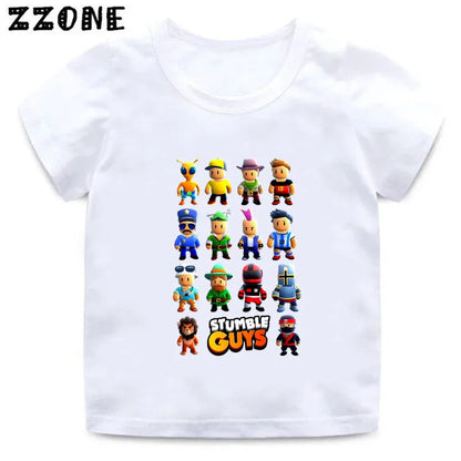 Peris Gems  HKP5851K / 3T Stumble Guys Videogame Graphic T-shirts for Kids SHEIN Amazon Temu