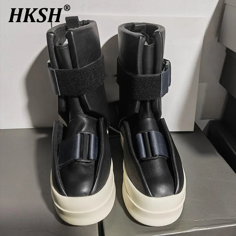 Peris Gems HKSH Spring Autumn Winter New Streetwear Tide Dark Boots Men&