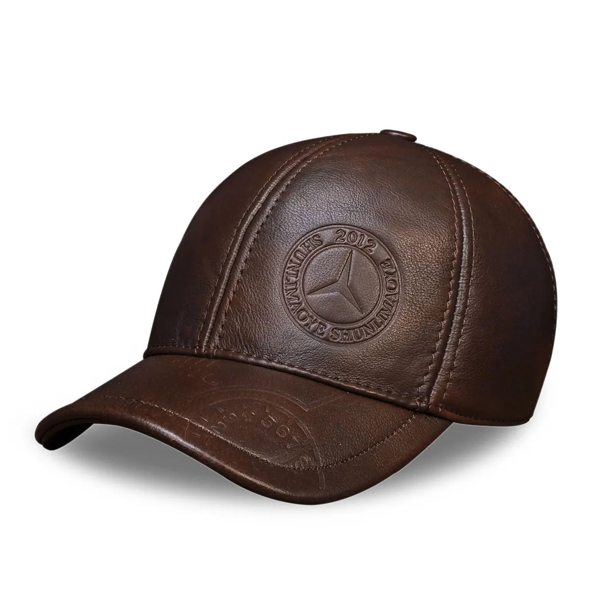 Peris Gems  HL023 brown Genuine Leather Baseball Cap Hats for Men SHEIN Amazon Temu