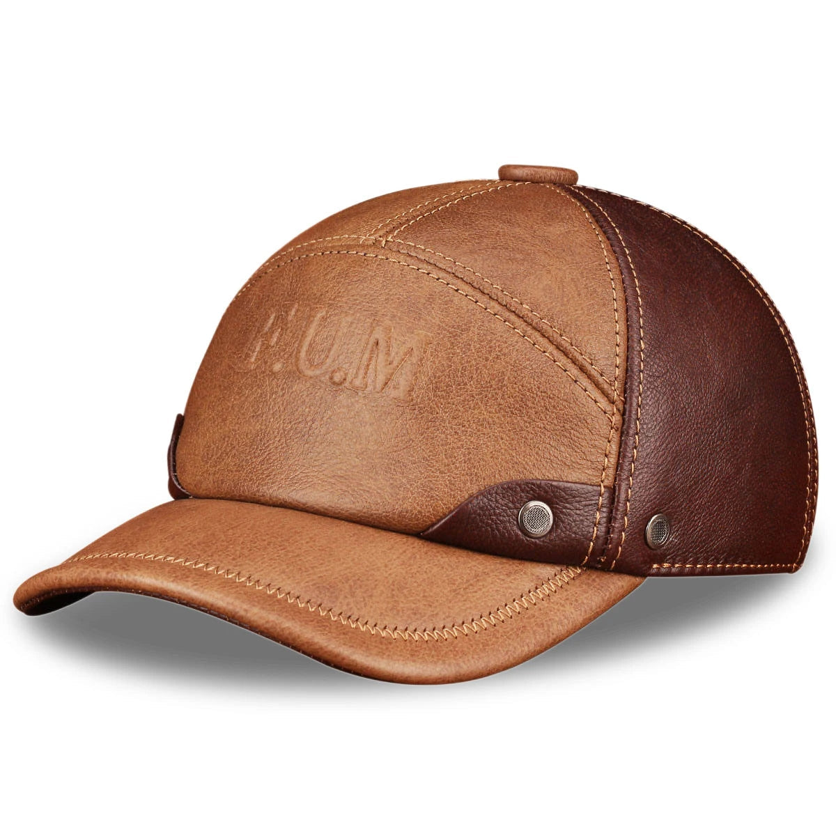 Peris Gems  HL063 camel Genuine Leather Baseball Cap Hats for Men SHEIN Amazon Temu