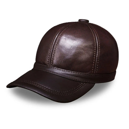 Peris Gems  HL097 brown Genuine Leather Baseball Cap Hats for Men SHEIN Amazon Temu