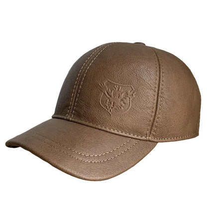 Peris Gems  HL125 camel Genuine Leather Baseball Cap Hats for Men SHEIN Amazon Temu