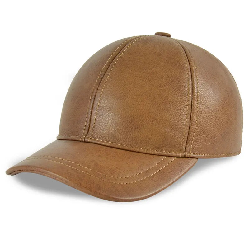 Peris Gems  HL130 camel Genuine Leather Baseball Cap Hats for Men SHEIN Amazon Temu