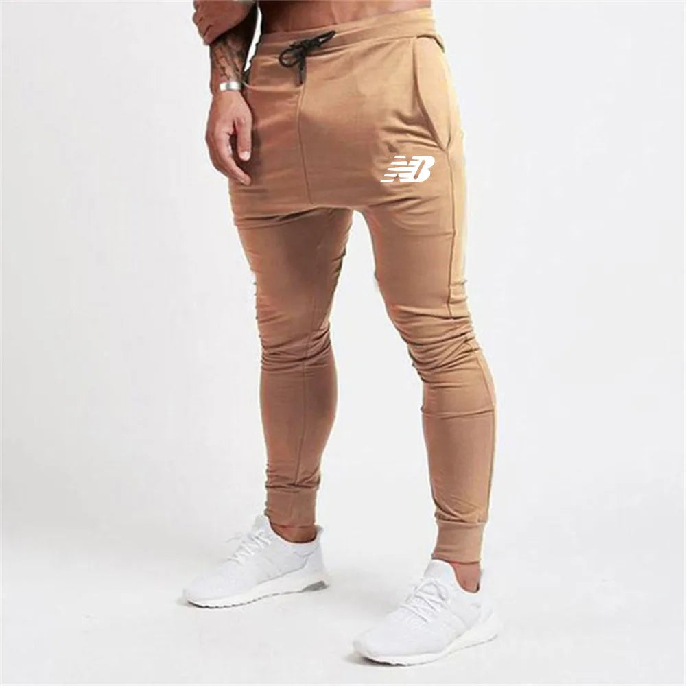 Peris Gems  khaki N W / L Thin NB Logo Skinny Spring Joggers for Men SHEIN Amazon Temu