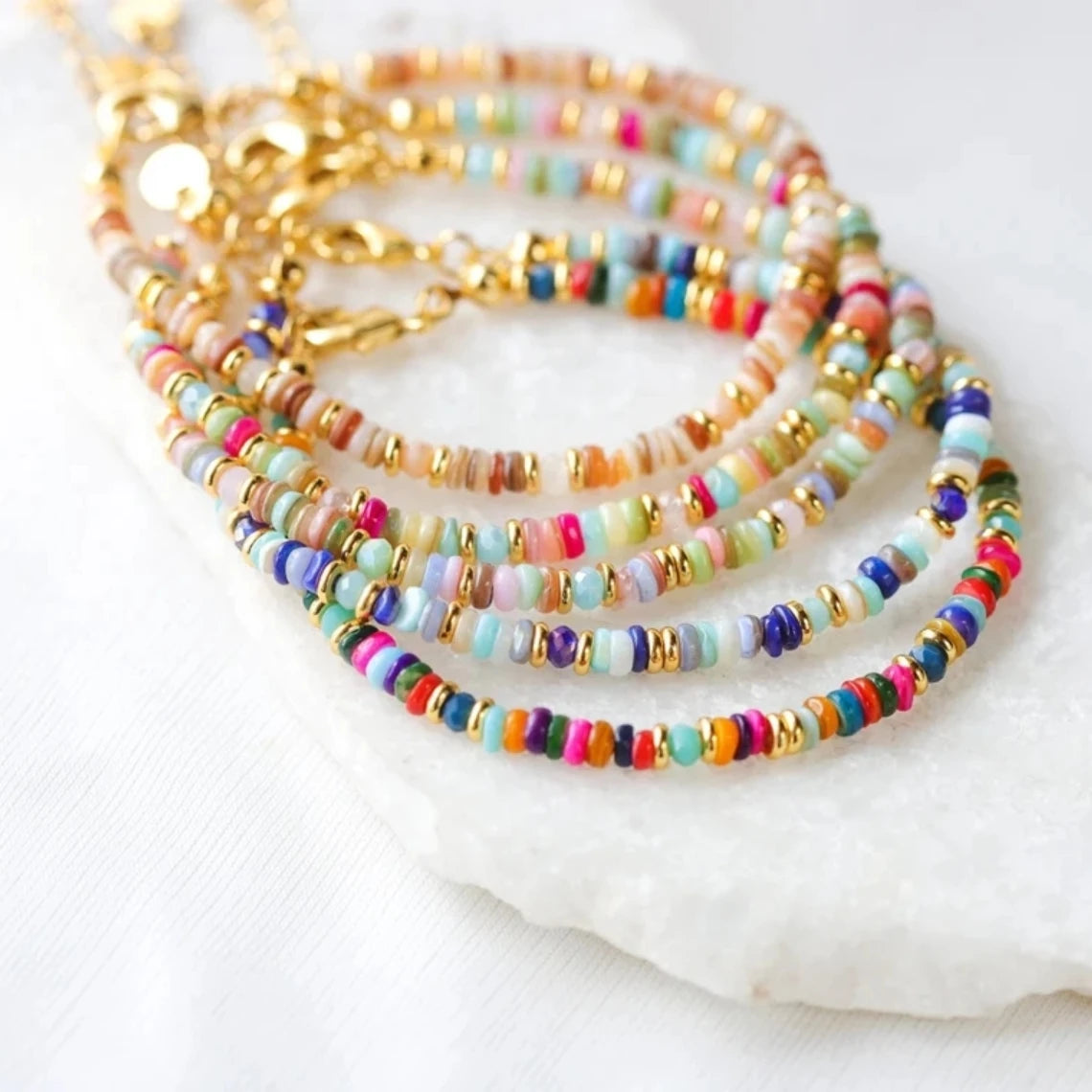 Peris Gems KKBEAD Bracelet for Women Boho Bracelets Colorful Shell DIs Beads Summer Beach Y2k Jewelry Gift Pulseras Mujer SHEIN Amazon Temu