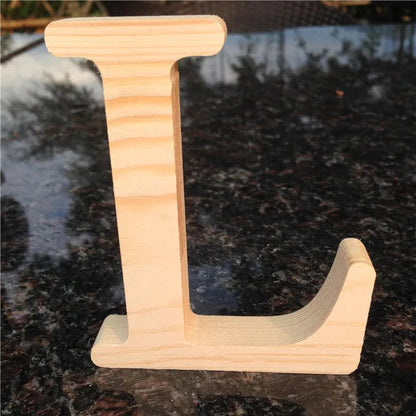 Peris Gems  L Wholesale 10cm High Wooden A to Z Alphabet Letters SHEIN Amazon Temu