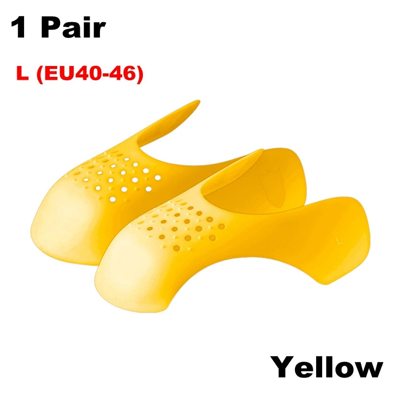 Peris Gems L-Yellow 1 Pair Anti Crease Shoe Head Protector for Casual Sneaker Anti Wrinkle Shoe Toe Caps Support Stretcher Expander Shoes Protection SHEIN Amazon Temu