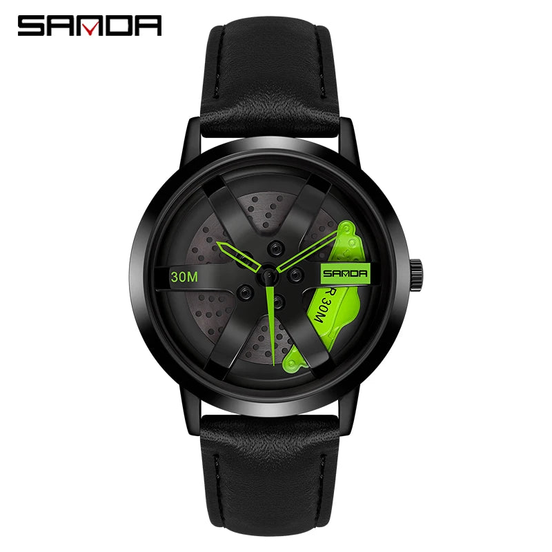 Peris Gems leather black green / CHINA Regarder SANDA Mens Watch Rim Hub Watch Wheel Wristwatch Clock Sport Car  Creative 360° Spinning Men Wrist Watch Reloj de hombre Regarder SANDA Mens Watch Rim Hub Watch Wheel Wristwatch Clock Sport Car  Creative 360° Spinning Men Wrist Watch Reloj de hombre SHEIN Amazon Temu