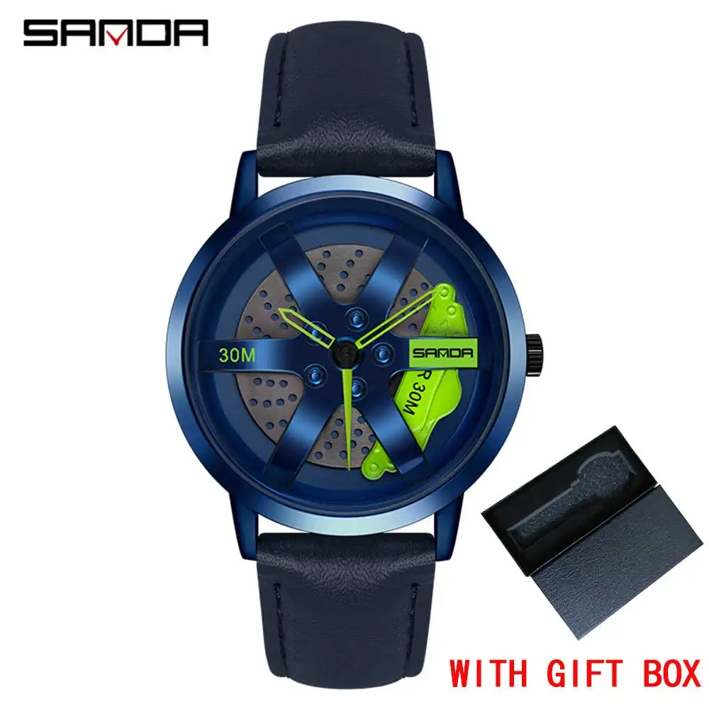 Peris Gems leather blue gn box / CHINA Regarder SANDA Mens Watch Rim Hub Watch Wheel Wristwatch Clock Sport Car  Creative 360° Spinning Men Wrist Watch Reloj de hombre Regarder SANDA Mens Watch Rim Hub Watch Wheel Wristwatch Clock Sport Car  Creative 360° Spinning Men Wrist Watch Reloj de hombre SHEIN Amazon Temu