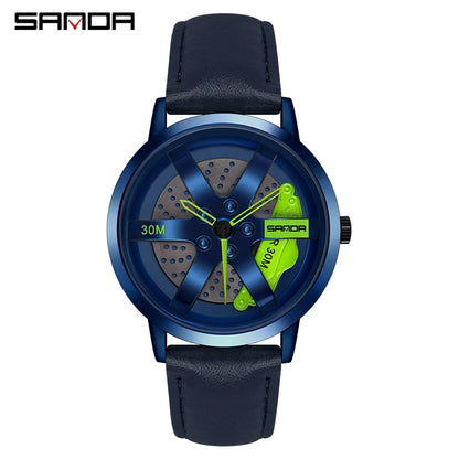 Peris Gems leather blue green / CHINA Regarder SANDA Mens Watch Rim Hub Watch Wheel Wristwatch Clock Sport Car  Creative 360° Spinning Men Wrist Watch Reloj de hombre Regarder SANDA Mens Watch Rim Hub Watch Wheel Wristwatch Clock Sport Car  Creative 360° Spinning Men Wrist Watch Reloj de hombre SHEIN Amazon Temu