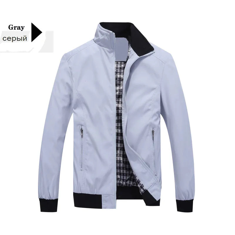 Peris Gems Light gray 5518 / XL New 2023Jacket Men Fashion Casual Loose  Mens Jacket Sportswear Bomber Coat Mens jackets and Coats Plus Size M- 8XL SHEIN Amazon Temu