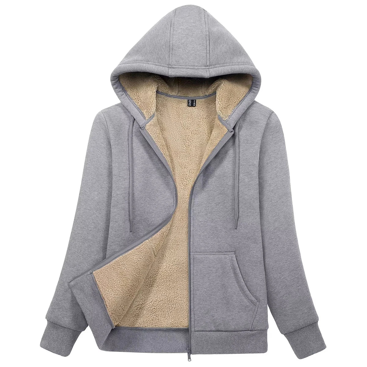 Peris Gems light grey / CN M (US S) MAGCOMSEN Womens Sherpa Lined Fleece Jacket Zip Up Casual Hoodie Winter Warm Thicken Jackets SHEIN Amazon Temu