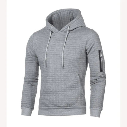 Peris Gems  Light grey / S Slim Fit Sleeve Zipper Casual Hoodies for Men SHEIN Amazon Temu