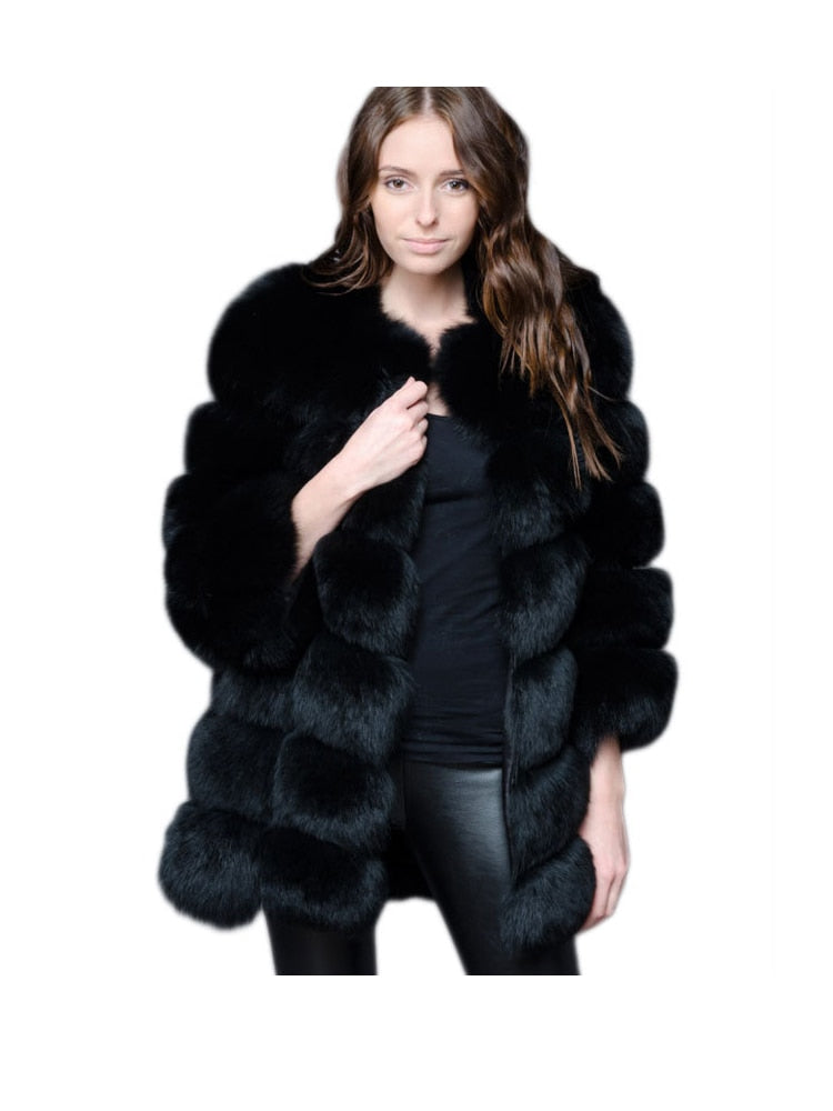 Peris Gems  Long Faux Fur Coat for Women | Thick Warm Fluffy Jackets SHEIN Amazon Temu