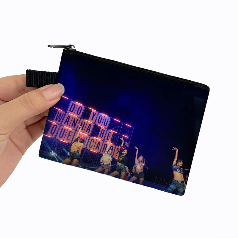 Peris Gems lqbgidle16zm Kpop (G)I-DLE Coin Purses Aublum I Feel Women Wallets Queencard Money Bags Soyeon/YUQI/Shuhua ID Card Key Earphones Holder Gift SHEIN Amazon Temu