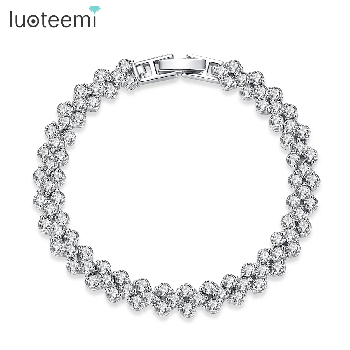 Peris Gems  Luxurious Roman Diamond Wedding Bracelet for Women SHEIN Amazon Temu