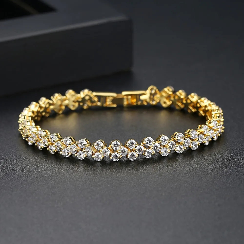 Peris Gems  Luxurious Roman Diamond Wedding Bracelet for Women SHEIN Amazon Temu