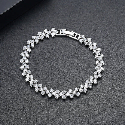 Peris Gems  Luxurious Roman Diamond Wedding Bracelet for Women SHEIN Amazon Temu