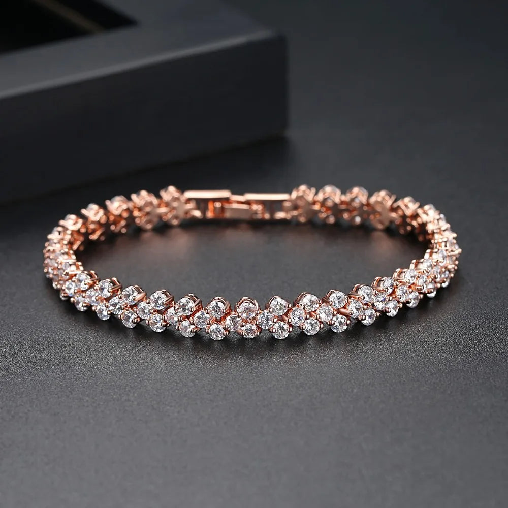 Peris Gems  Luxurious Roman Diamond Wedding Bracelet for Women SHEIN Amazon Temu