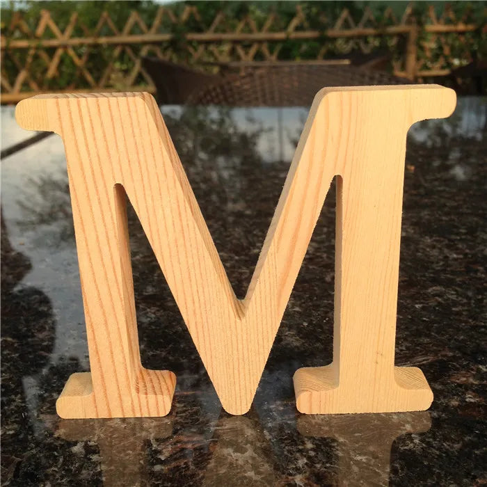 Peris Gems  M Wholesale 10cm High Wooden A to Z Alphabet Letters SHEIN Amazon Temu