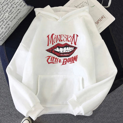 Peris Gems Maneskin Hoodies Sweatshirt Italian singer Hoodie Harajuku Men Thin Sweatshirt Streetwear Casual Women Oversized Pullovers SHEIN Amazon Temu