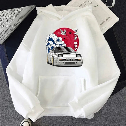 Peris Gems  Mazda RX7 Initial D Anime Graphic Car Culture Hoodies SHEIN Amazon Temu