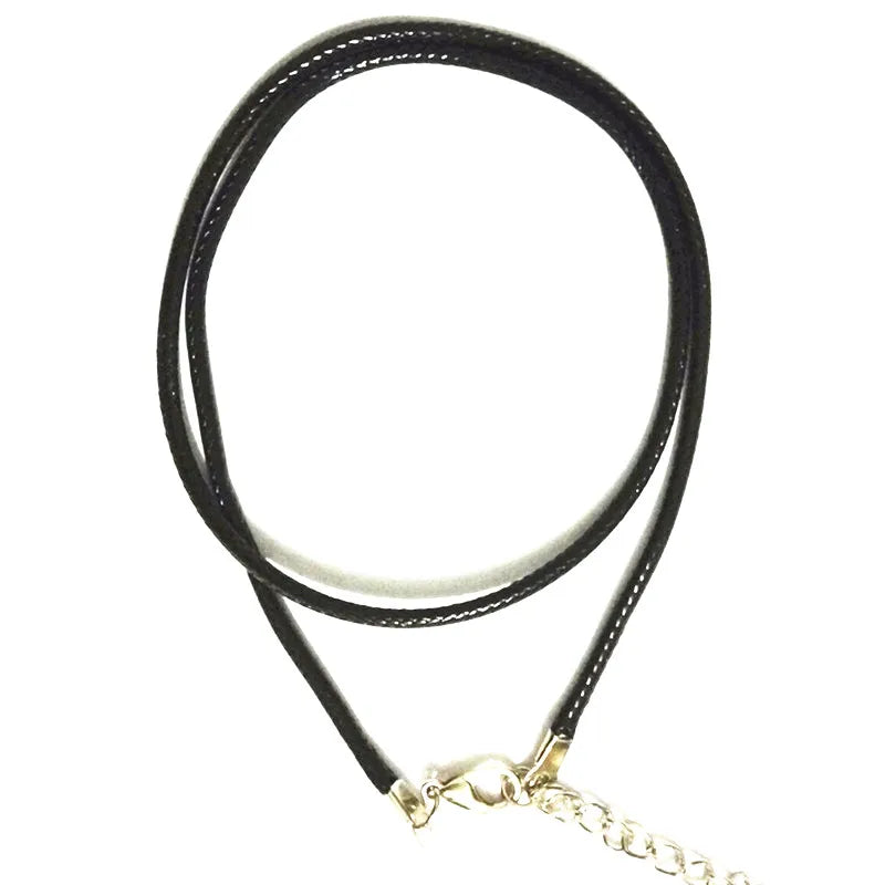 Peris Gems N697 New Black PU Leather Choker Necklaces for Women Twisted Braided Cord Chain Necklace Clasp String Ropes Men Women gargantilha 2mm SHEIN Amazon Temu