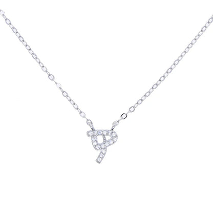 Peris Gems  n976 / 41 with 5cm Arabic Initial Letter Diamond 925 Silver Necklaces Unisex SHEIN Amazon Temu