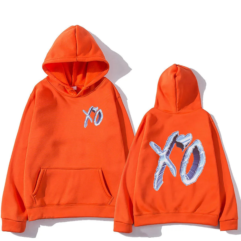 Peris Gems orange / XXXL The Weeknd Dawn Fm Double Sided Print Hoodie Men Women Oversized Clothing Fashion Hip Hop Sweatshirts Fleece Pullovers Sudaderas SHEIN Amazon Temu