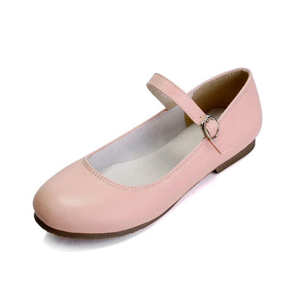 Peris Gems  Pink / 33 Pink Flat Round Toe Buckle Strap Mary Jane Shoes for Women SHEIN Amazon Temu