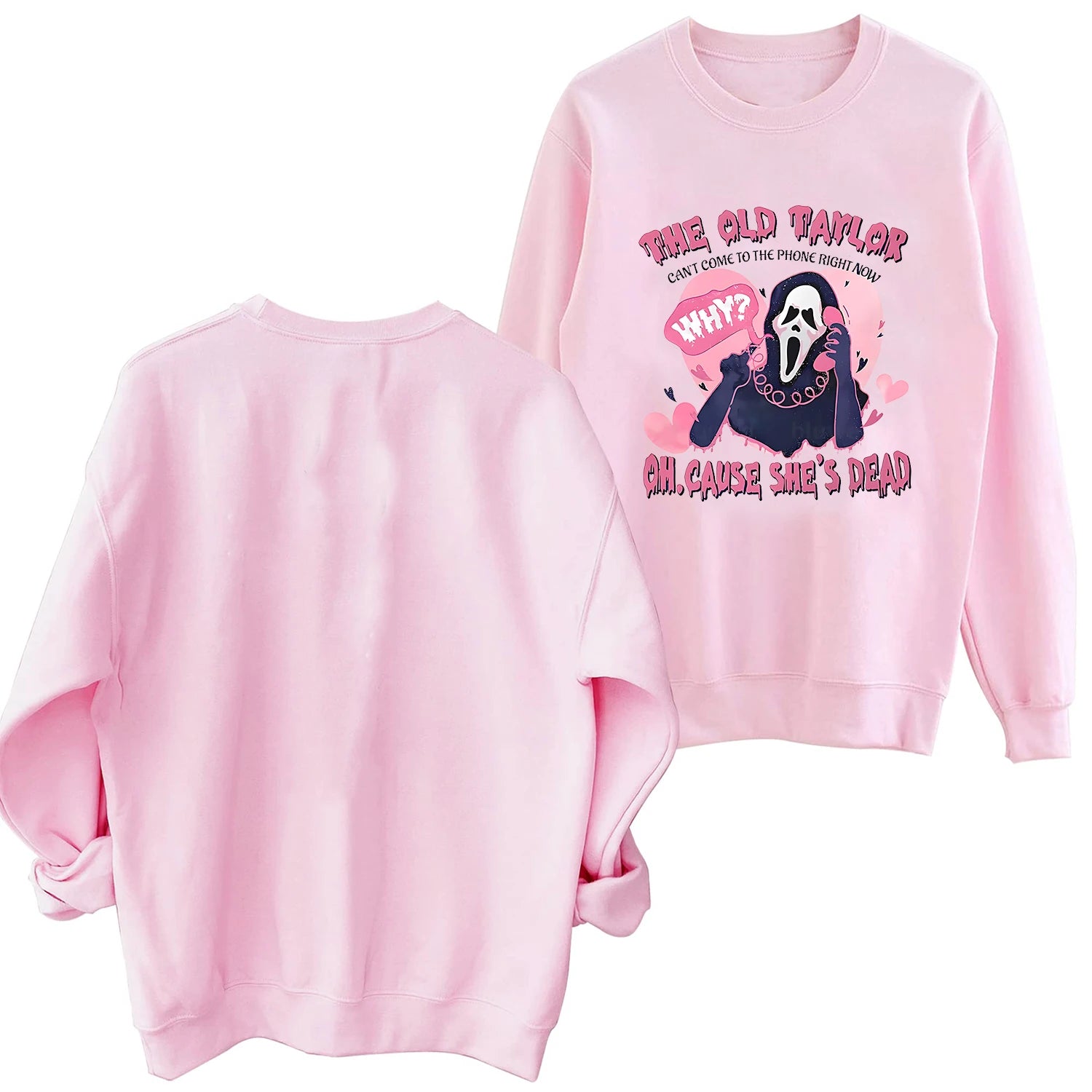 Peris Gems pink / 4XL Look What U Make Me Do Sweatshirt Harajuku Round Neck Long Sleeve Oversized Hoodie Fans Gift SHEIN Amazon Temu