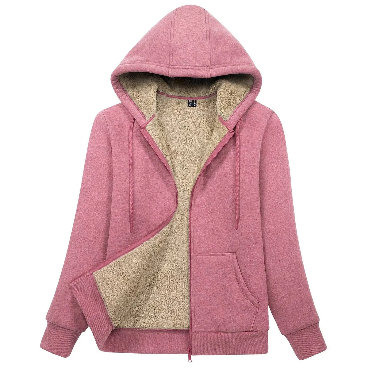 Peris Gems pink / CN 3XL (US 2XL) MAGCOMSEN Womens Sherpa Lined Fleece Jacket Zip Up Casual Hoodie Winter Warm Thicken Jackets SHEIN Amazon Temu