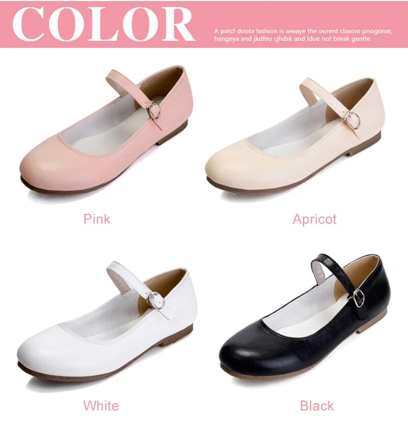 Peris Gems  Pink Flat Round Toe Buckle Strap Mary Jane Shoes for Women SHEIN Amazon Temu