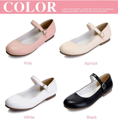 Peris Gems  Pink Flat Round Toe Buckle Strap Mary Jane Shoes for Women SHEIN Amazon Temu