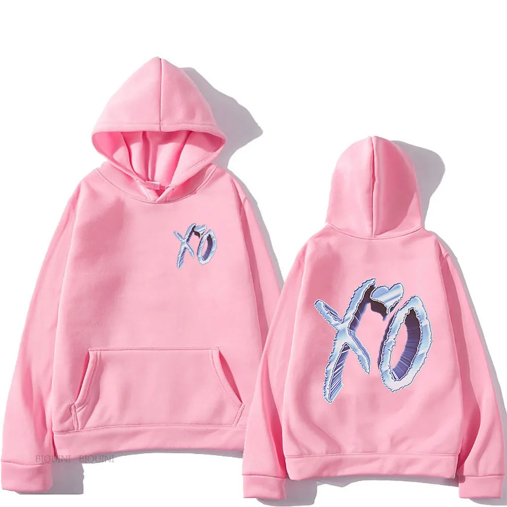 Peris Gems pink / XXXL The Weeknd Dawn Fm Double Sided Print Hoodie Men Women Oversized Clothing Fashion Hip Hop Sweatshirts Fleece Pullovers Sudaderas SHEIN Amazon Temu