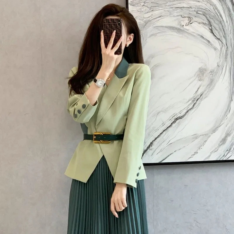 Peris Gems Pleated Skirt 2 Pieces Sets for Women Office Woman Outfit Midi Suits Jacket Y2k Streetwear Summer Clothes 2024 Stylish Korea Pleated Skirt 2 Pieces Sets for Women Office Woman Outfit Midi Suits Jacket Y2k Streetwear Summer Clothes 2024 Stylish Korea SHEIN Amazon Temu