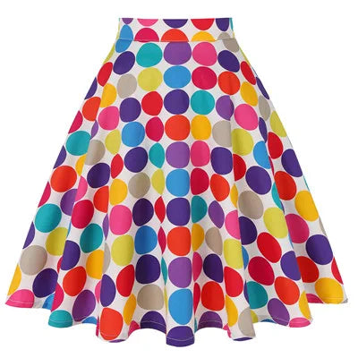 Peris Gems  Polka Dot Pin Up High Waist Rockabilly Swing Skirts SHEIN Amazon Temu