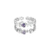 Peris Gems Purple Love ring (alloy material) Y2g Galaxy Stereo Titanium Steel Classy Design Necklace SHEIN Amazon Temu