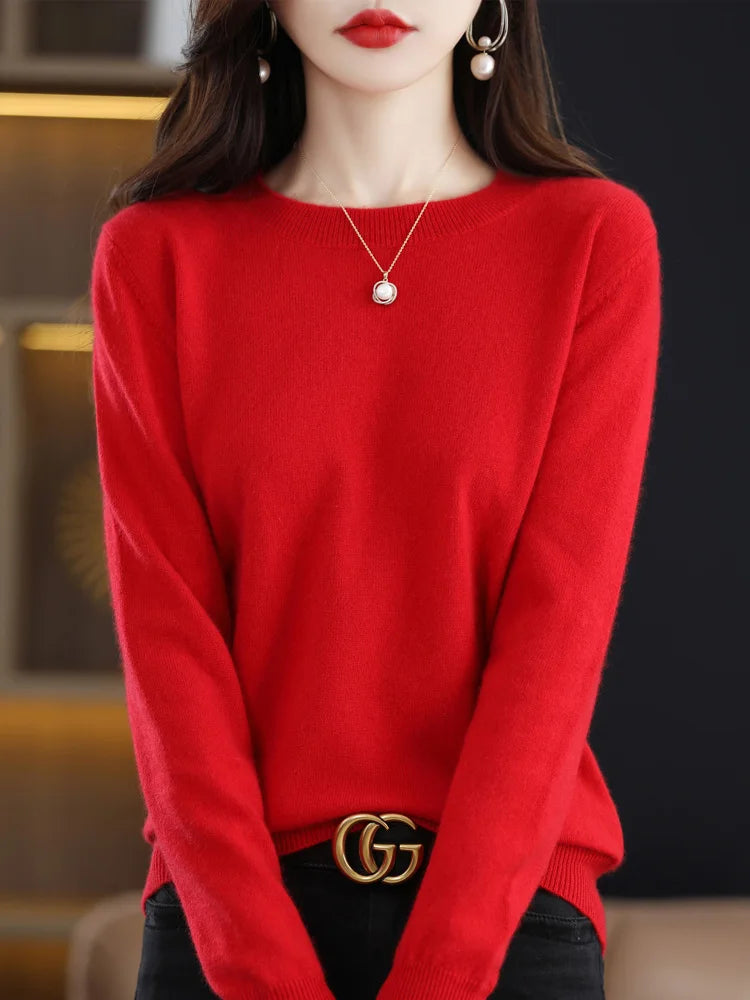 Real Merino Wool Cashmere Sweaters for Women