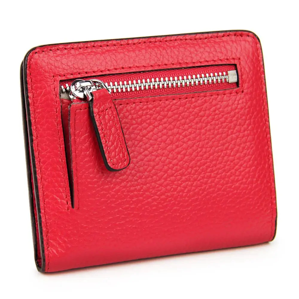 Peris Gems  red / CHINA Fashion Split Leather Women Wallets Mini Purse Lady Small Leather Wallet with Coin Pocket SHEIN Amazon Temu