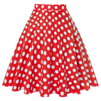 Peris Gems  Red Dots / S Cotton Midi Skirt Collection for Women | Floral Polka Dot Skirts SHEIN Amazon Temu