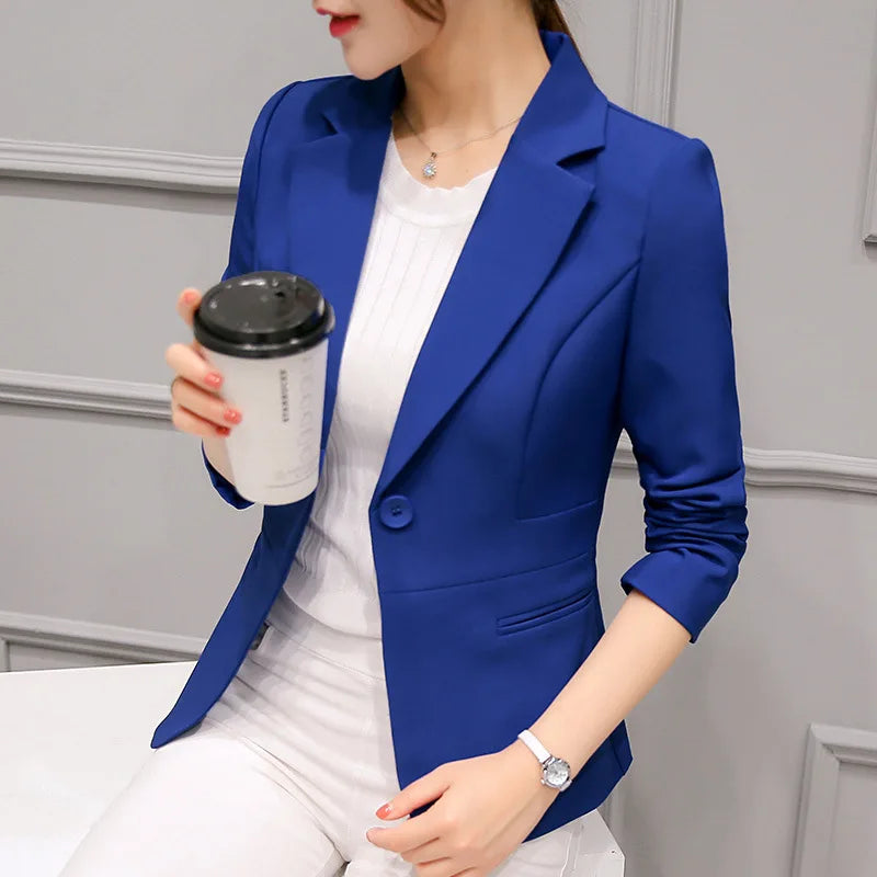 Peris Gems ROYAL BLUE / Asian 3XL is Eur XL Royal Blue Suit Jacket Women&