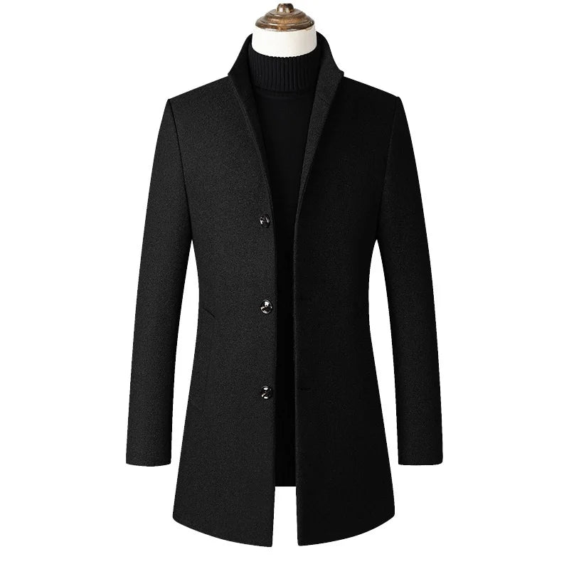 Peris Gems  Slim Cotton Collar Wool Coats for Men SHEIN Amazon Temu