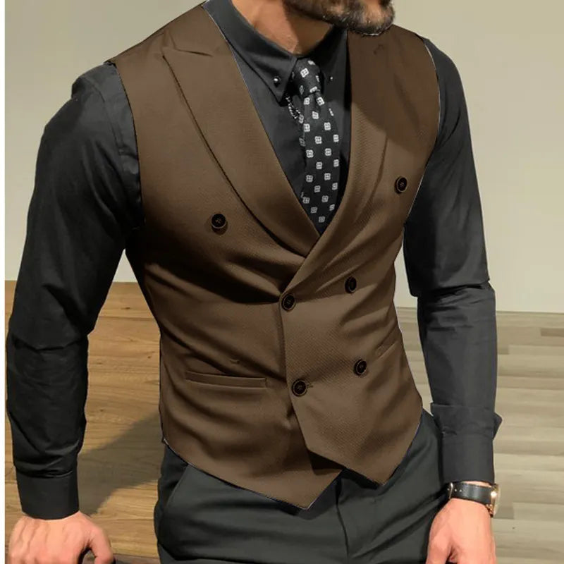 Peris Gems  Slim Fitting Double Breasted Suit Vests for Men SHEIN Amazon Temu