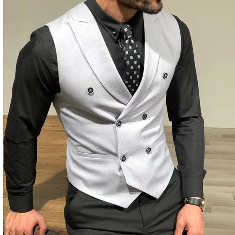 Peris Gems  Slim Fitting Double Breasted Suit Vests for Men SHEIN Amazon Temu