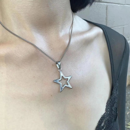 Peris Gems Star Korean Fashion Chains Star Pendant Necklaces Punk Aesthetic Jewelry Boho Necklace for Women Goth Jewelry Y2K Grunge Rock Korean Fashion Chains Star Pendant Necklaces Punk Aesthetic Jewelry Boho Necklace for Women Goth Jewelry Y2K Grunge Rock SHEIN Amazon Temu