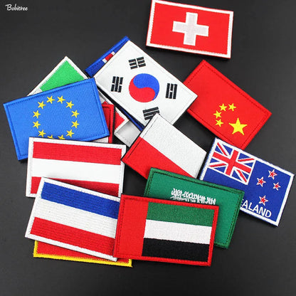 Peris Gems  Stick-On 3D Country Flag Fabric Patches SHEIN Amazon Temu